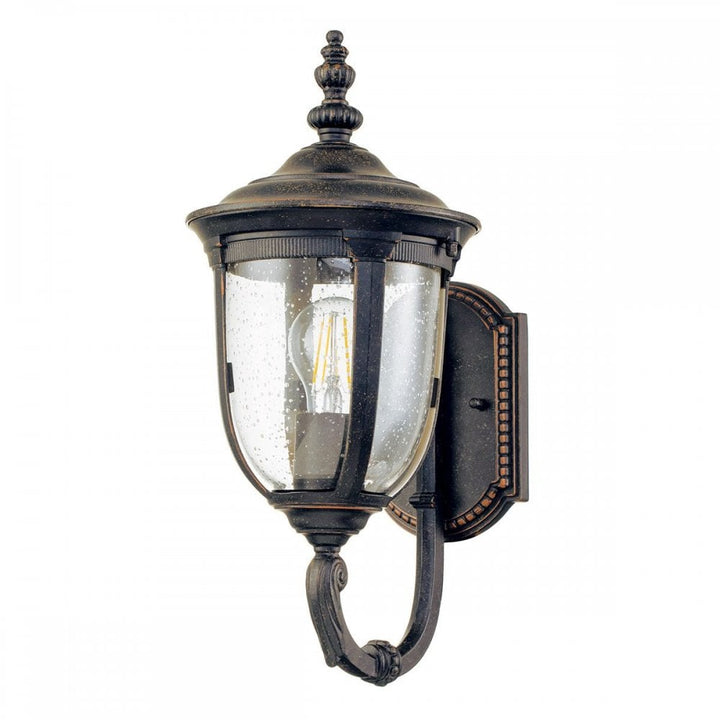 Elstead CL1-S Cleveland 1 Light Small Wall Lantern Weathered Bronze