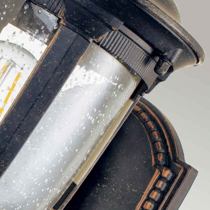 Elstead CL1-S Cleveland 1 Light Small Wall Lantern Weathered Bronze