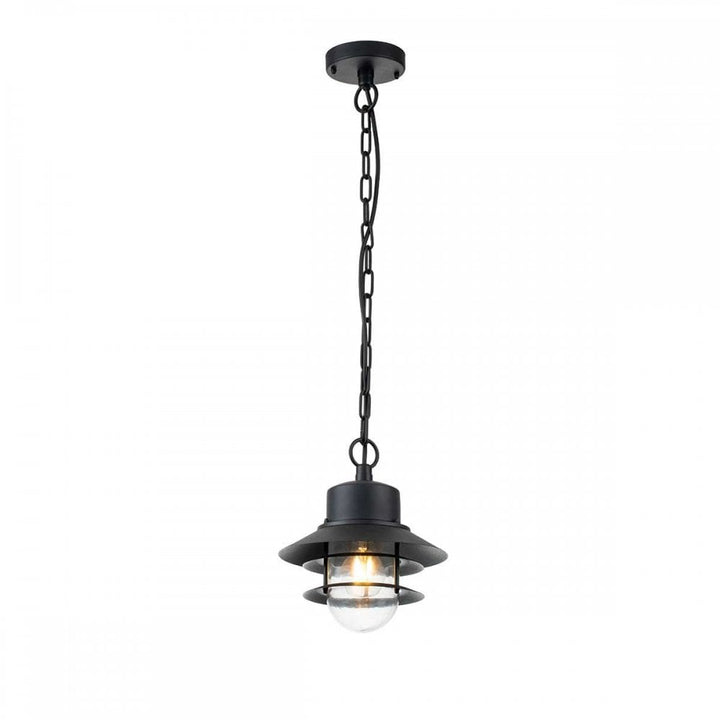 Elstead COPENHAGEN8-BK Copenhagen 1 Light Chain Lantern Black