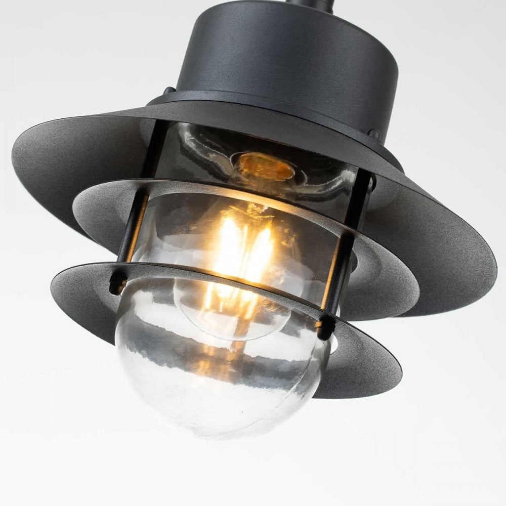 Elstead COPENHAGEN8-BK Copenhagen 1 Light Chain Lantern Black