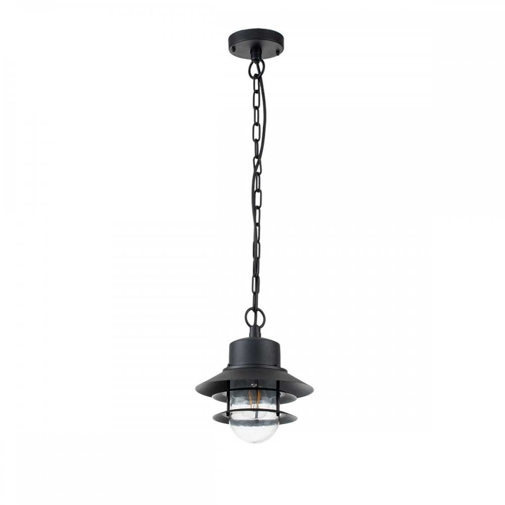 Elstead COPENHAGEN8-BK Copenhagen 1 Light Chain Lantern Black