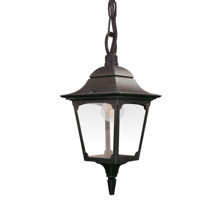 Elstead CP9-BLACK Chapel 1 Light Chain Lantern Black