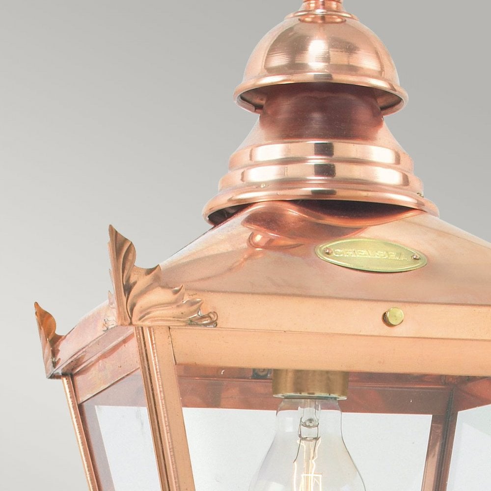 Norlys CS8-COPPER Chelsea 1 Light Chain Lantern Copper