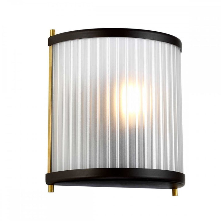 Elstead DL-CORONA1-BAB Corona 1 Light Wall Light Museum Bronze Dark Brown Painted/ Aged Brass