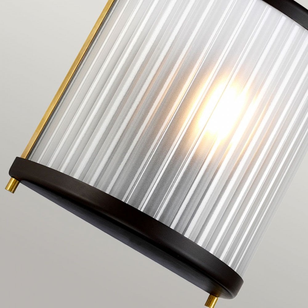 Elstead DL-CORONA1-BAB Corona 1 Light Wall Light Museum Bronze Dark Brown Painted/ Aged Brass