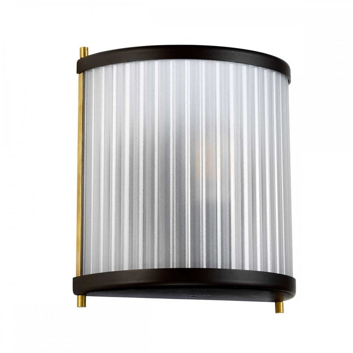 Elstead DL-CORONA1-BAB Corona 1 Light Wall Light Museum Bronze Dark Brown Painted/ Aged Brass