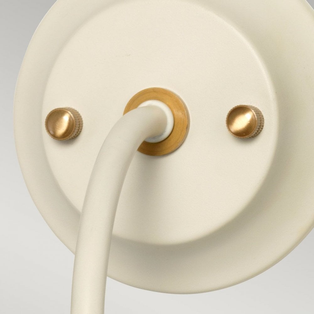 Elstead DL-COSMOS1 Cosmos 1 Light Wall Light Cream Painted and Aged Brass