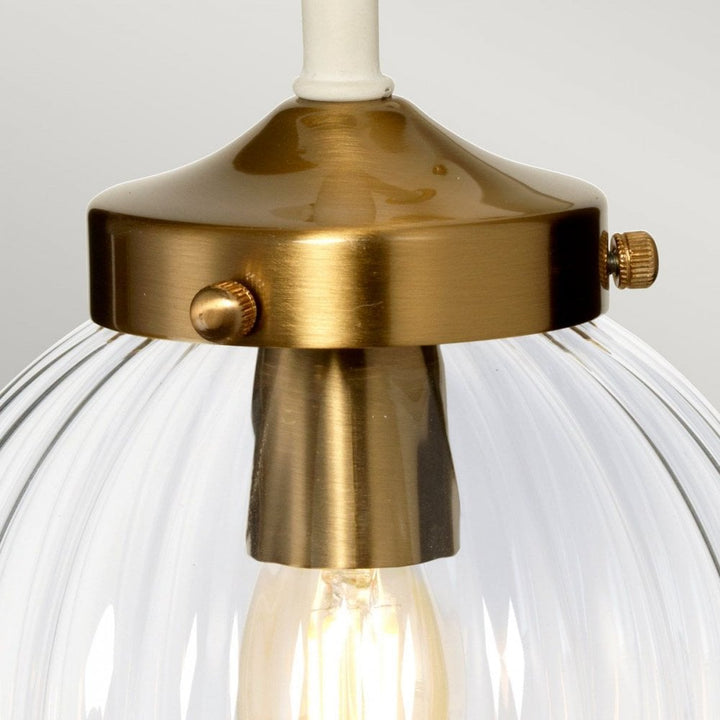 Elstead DL-COSMOS1 Cosmos 1 Light Wall Light Cream Painted and Aged Brass