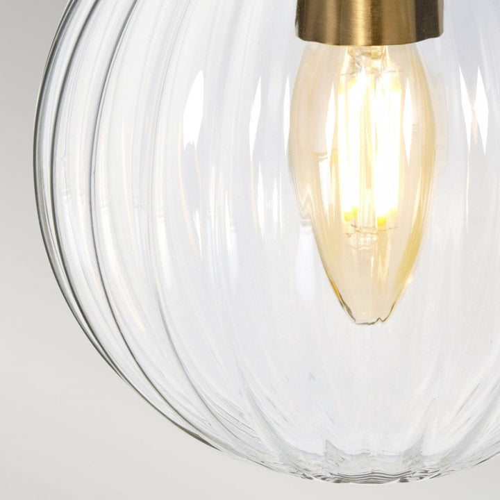 Elstead DL-COSMOS1 Cosmos 1 Light Wall Light Cream Painted and Aged Brass