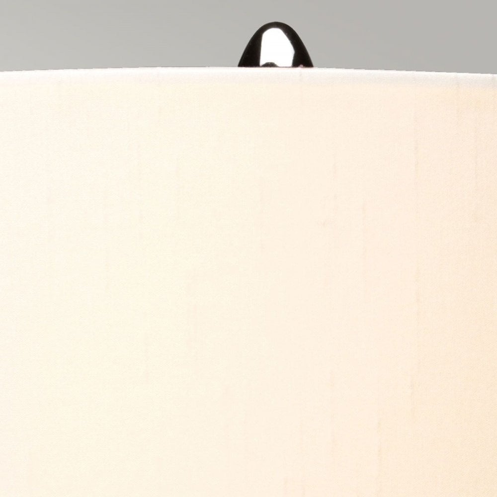 Elstead DL-KARA-TL-BLUE Kara Table Lamp - Blue Polished Nickel - Blue Glass