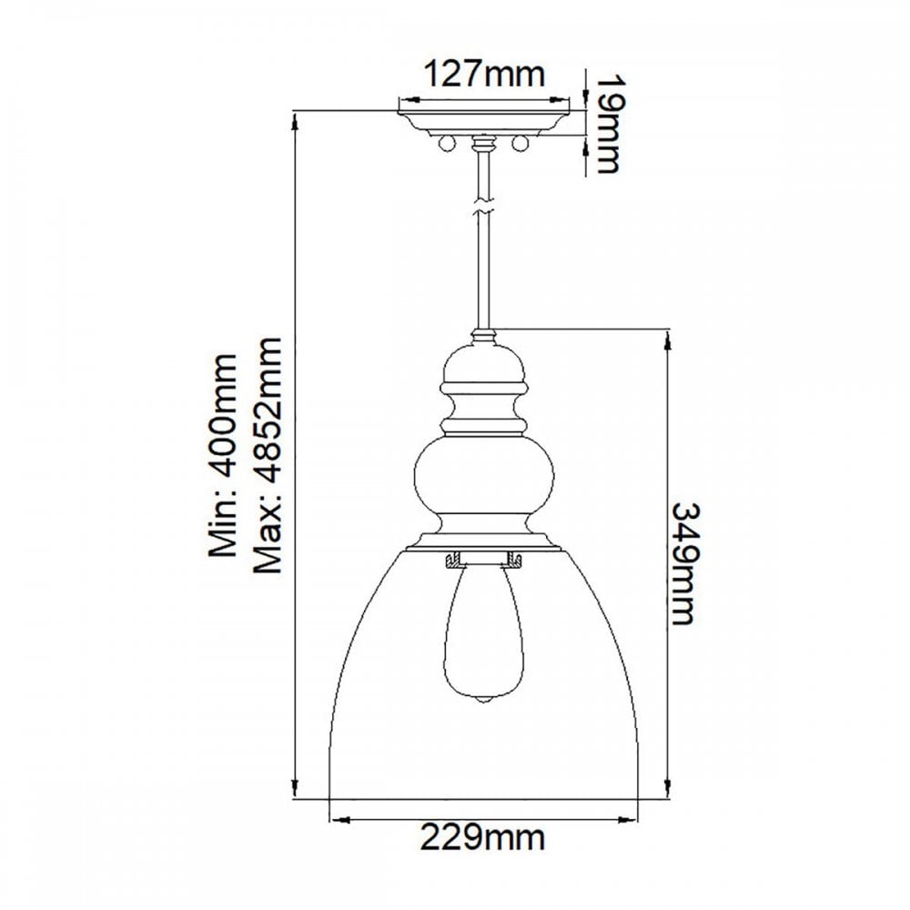 Feiss DL-MATRIMONIO1MP Matrimonio 1 Light Mini Pendant Driftwood / Dark Weathered Zinc
