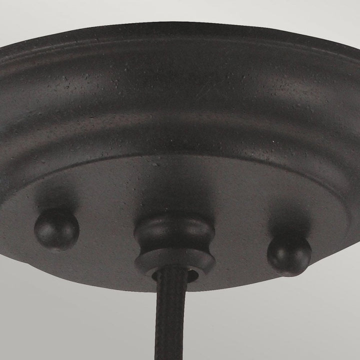 Feiss DL-MATRIMONIO1MP Matrimonio 1 Light Mini Pendant Driftwood / Dark Weathered Zinc