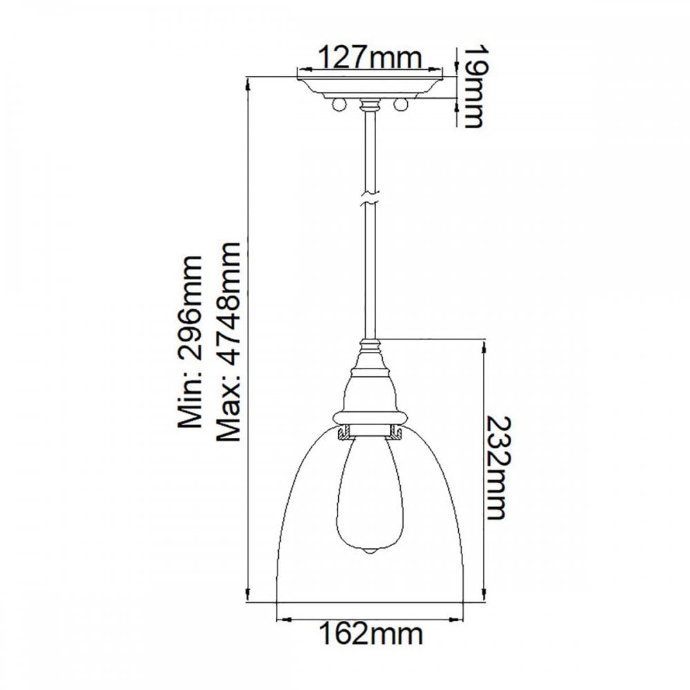 Feiss DL-MATRIMONIO-1P Matrimonio 1 Light Pendant Driftwood / Dark Weathered Zinc