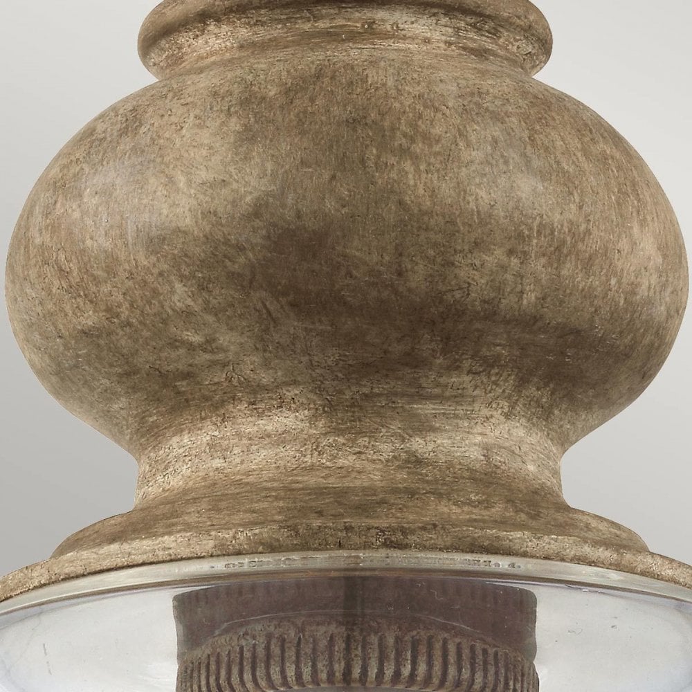 Feiss DL-MATRIMONIO-1P Matrimonio 1 Light Pendant Driftwood / Dark Weathered Zinc