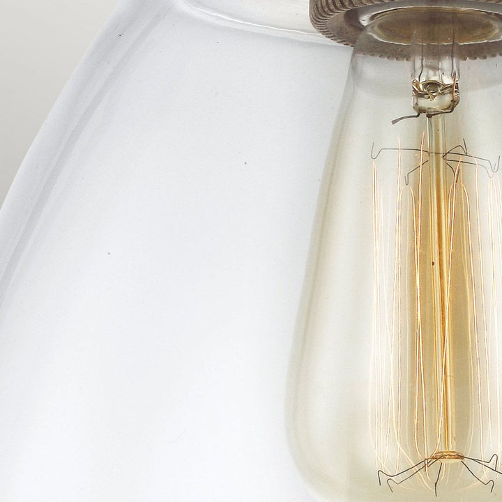 Feiss DL-MATRIMONIO-1P Matrimonio 1 Light Pendant Driftwood / Dark Weathered Zinc