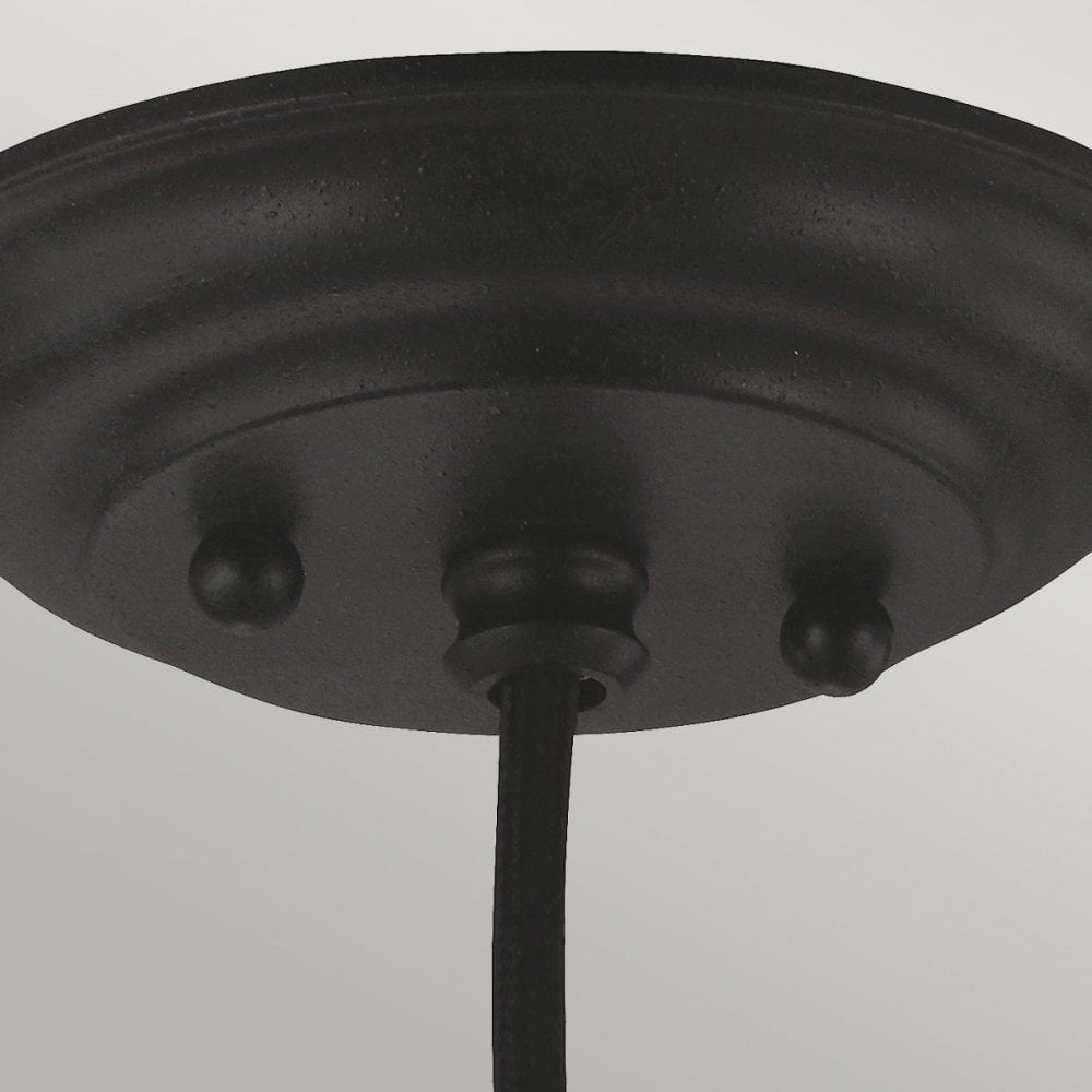 Feiss DL-MATRIMONIO-1P Matrimonio 1 Light Pendant Driftwood / Dark Weathered Zinc