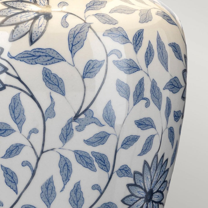 Elstead DL-YING-TL Ying 1 Light Table Lamp Blue and White