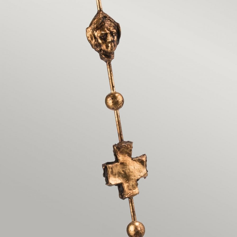 Flambeau FB-FRAGMENT-FL-G Fragment 1 Light Floor Lamp Aged Gold