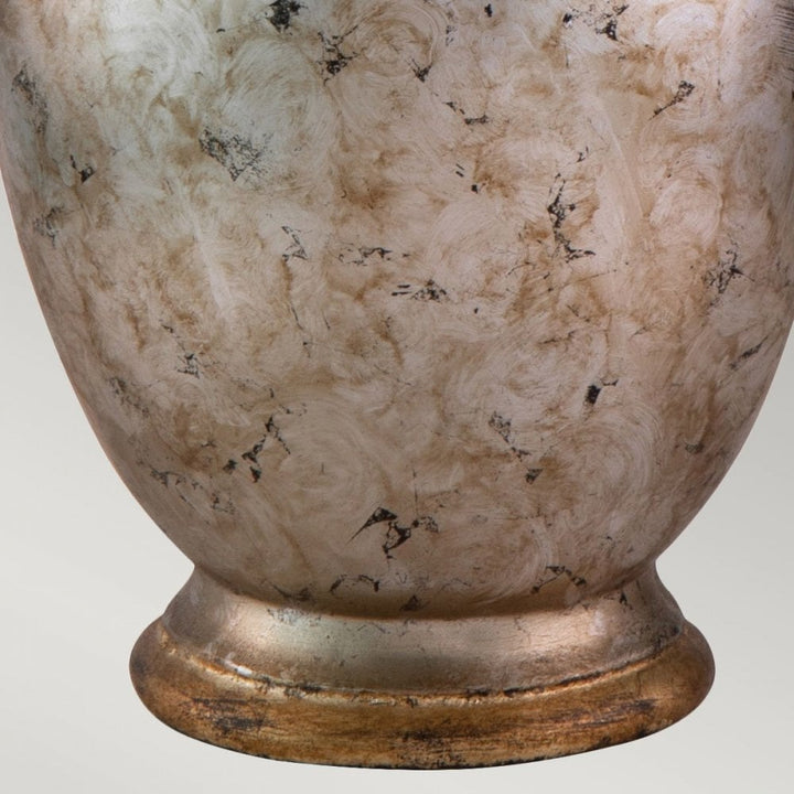 Flambeau FB-JACKSON-TL Jackson 1lt Table Lamp - Antiqued Silver with Gold Leaf Accents