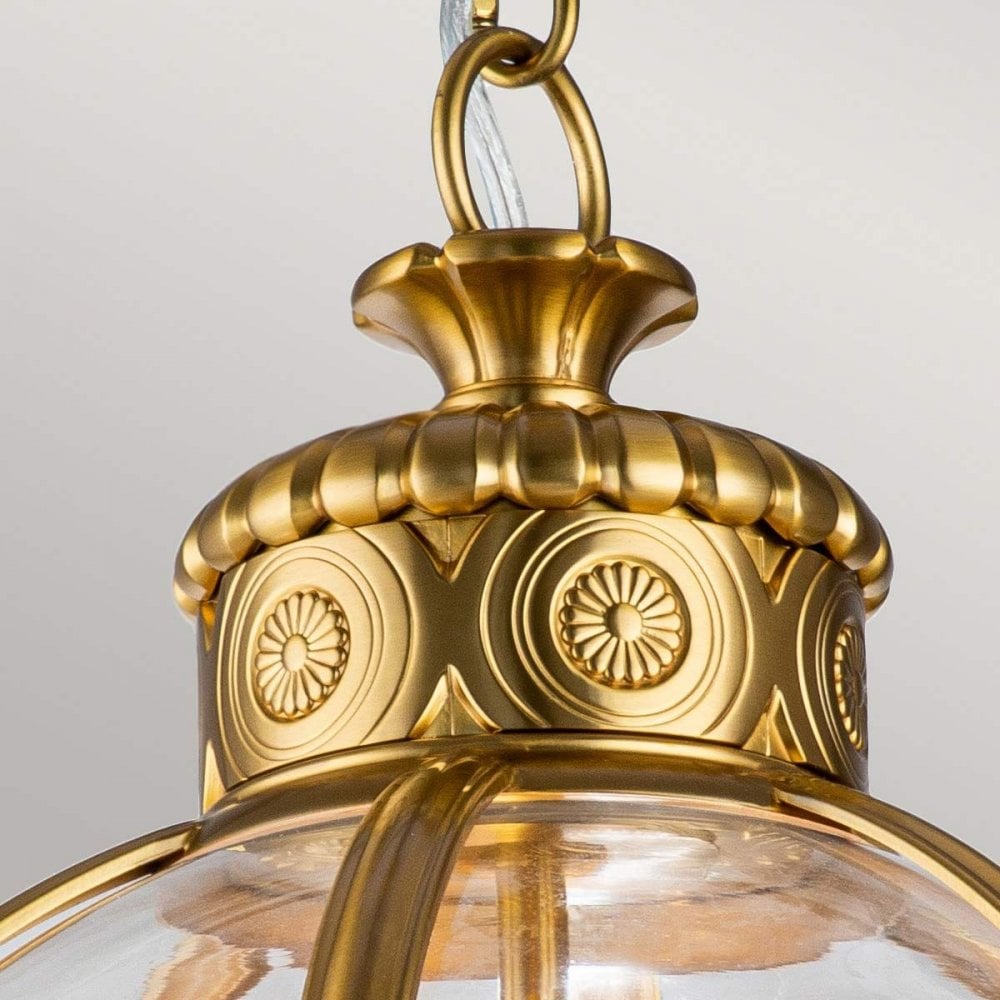 Feiss FE-ADAMS-3P-BB Adams 3 Light Pendant Chandelier Burnished Brass