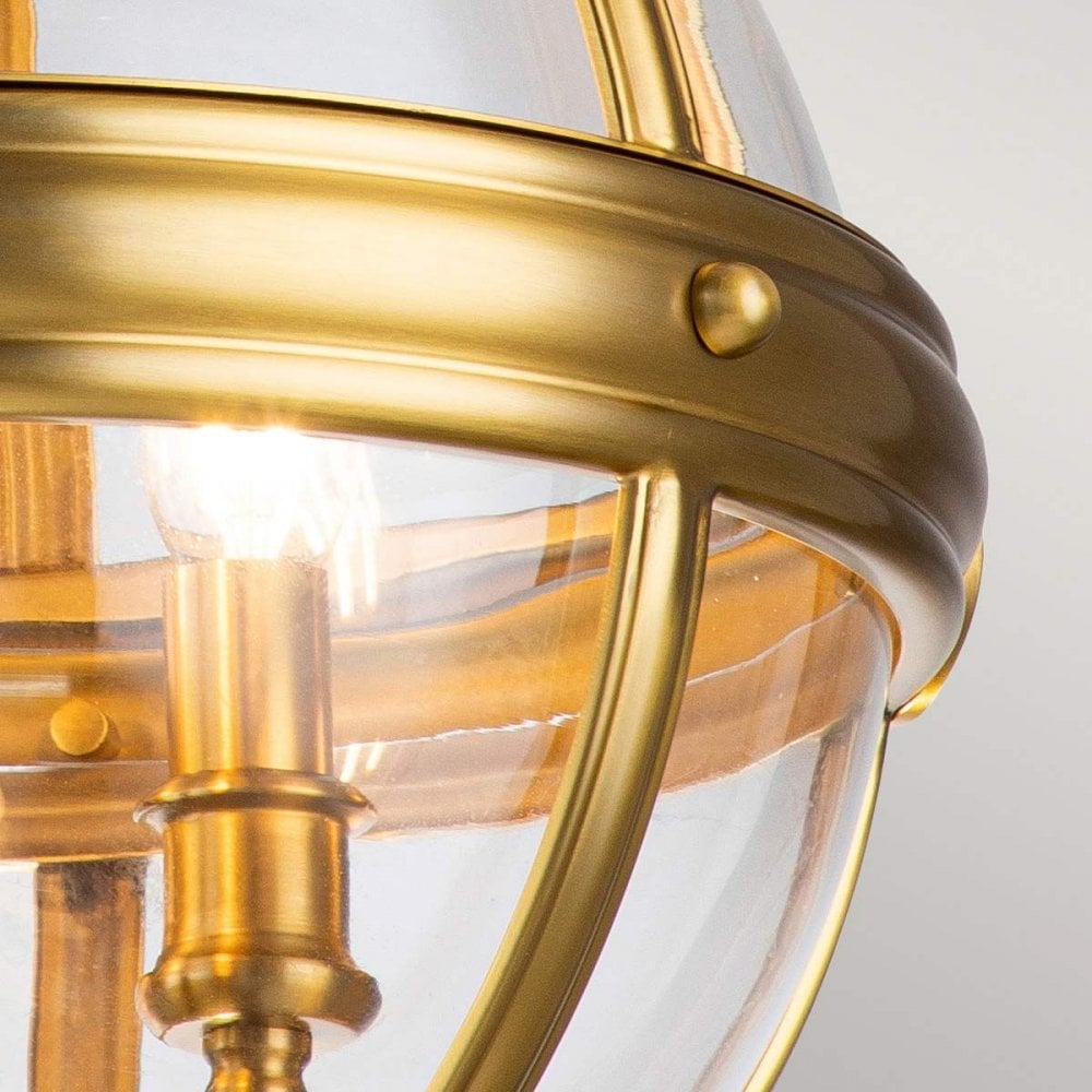 Feiss FE-ADAMS-3P-BB Adams 3 Light Pendant Chandelier Burnished Brass