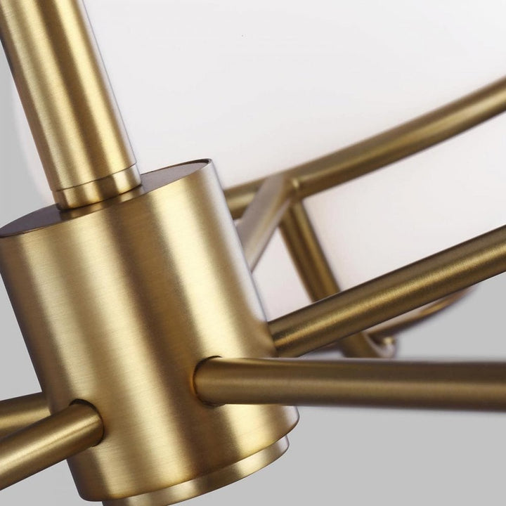 Feiss FE-APOLLO5-BB Apollo 5 Light Chandelier Burnished Brass