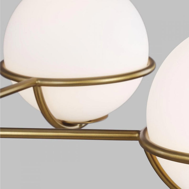 Feiss FE-APOLLO5-BB Apollo 5 Light Chandelier Burnished Brass