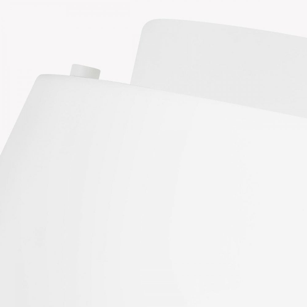 Feiss FE-ASHER-3F-WHT Asher 3 Light Flush Light Matte White &amp; Gold