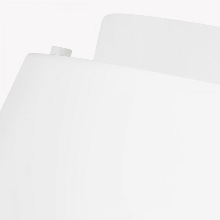 Feiss FE-ASHER-3F-WHT Asher 3 Light Flush Light Matte White &amp; Gold