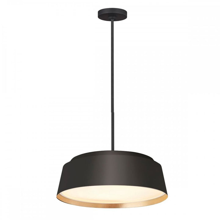 Feiss FE-ASHER-5P-MB Asher 5 Light Pendant Midnight Black &amp; Gold