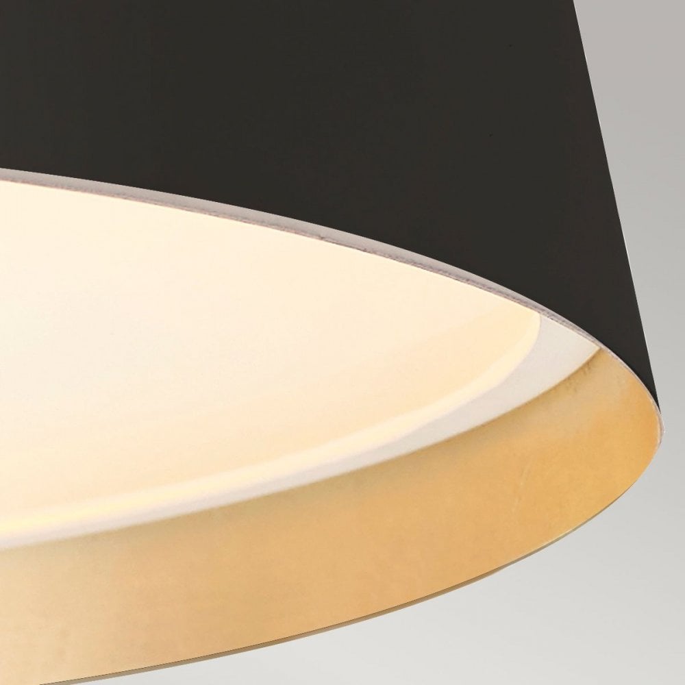 Feiss FE-ASHER-5P-MB Asher 5 Light Pendant Midnight Black &amp; Gold