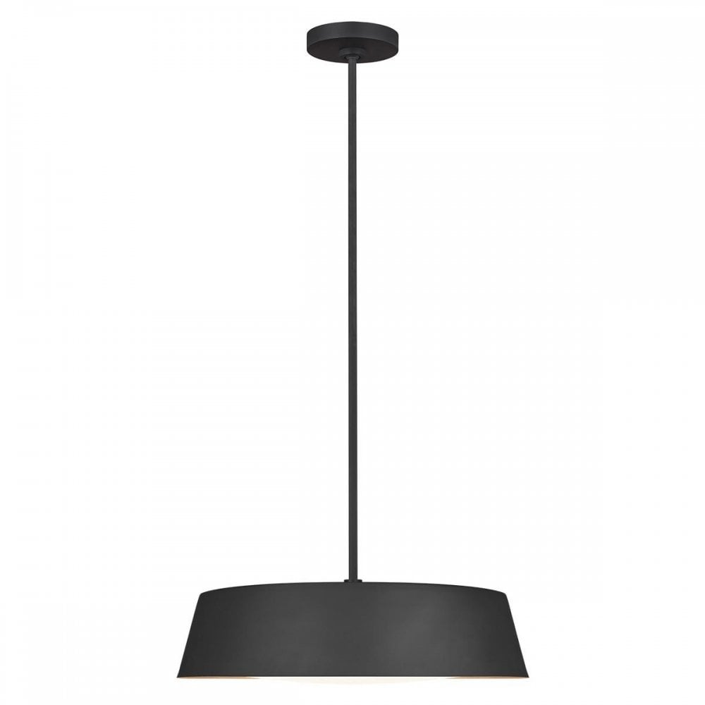Feiss FE-ASHER-5P-MB Asher 5 Light Pendant Midnight Black &amp; Gold