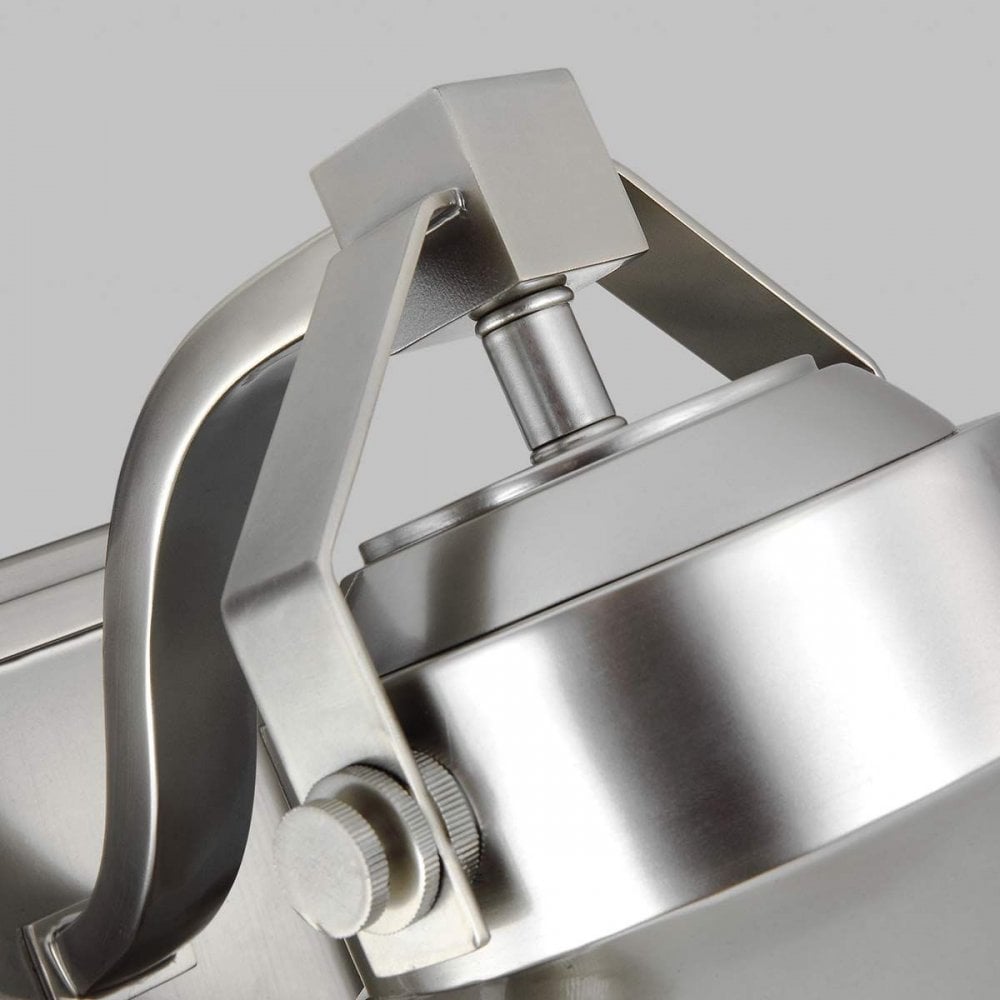 Feiss FE-BOYNTON2-M Boynton 1 Light Medium Wall Lantern Painted Brushed Steel