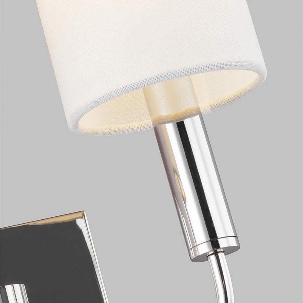 Feiss FE-BRIANNA2-PN Brianna 2 Light Wall Light Polished Nickel
