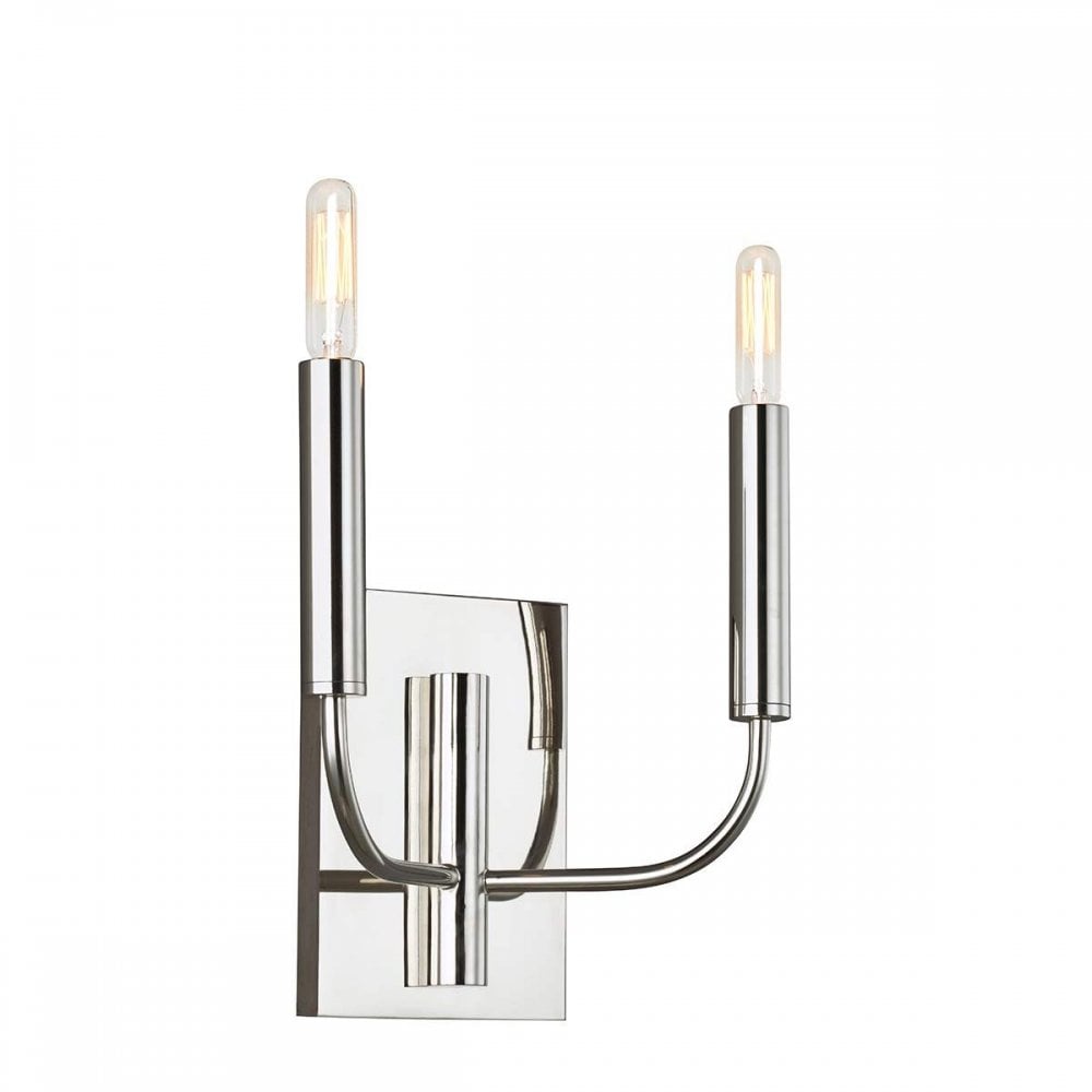 Feiss FE-BRIANNA2-PN Brianna 2 Light Wall Light Polished Nickel
