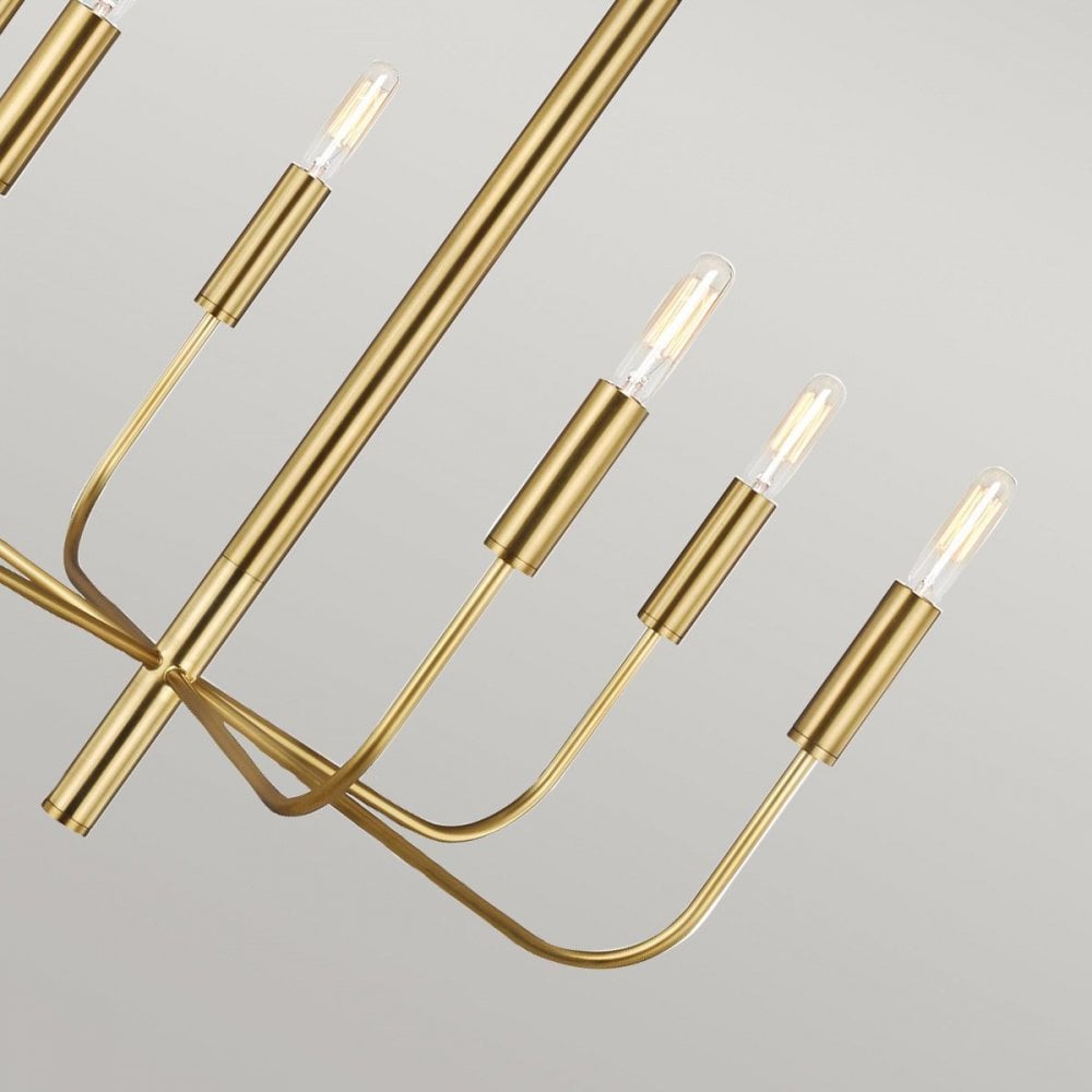 Feiss FE-BRIANNA6-BB Brianna 6 lt Chandelier Burnished Brass