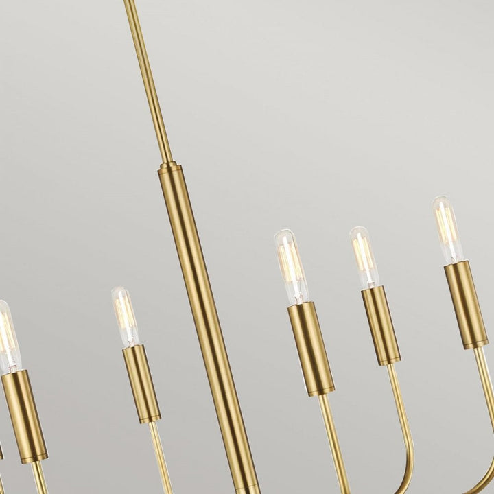 Feiss FE-BRIANNA6-BB Brianna 6 lt Chandelier Burnished Brass