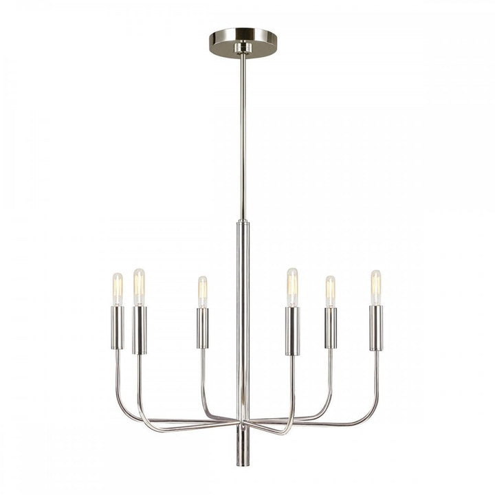Feiss FE-BRIANNA6-PN Brianna 6 lt Chandelier Polished Nickel