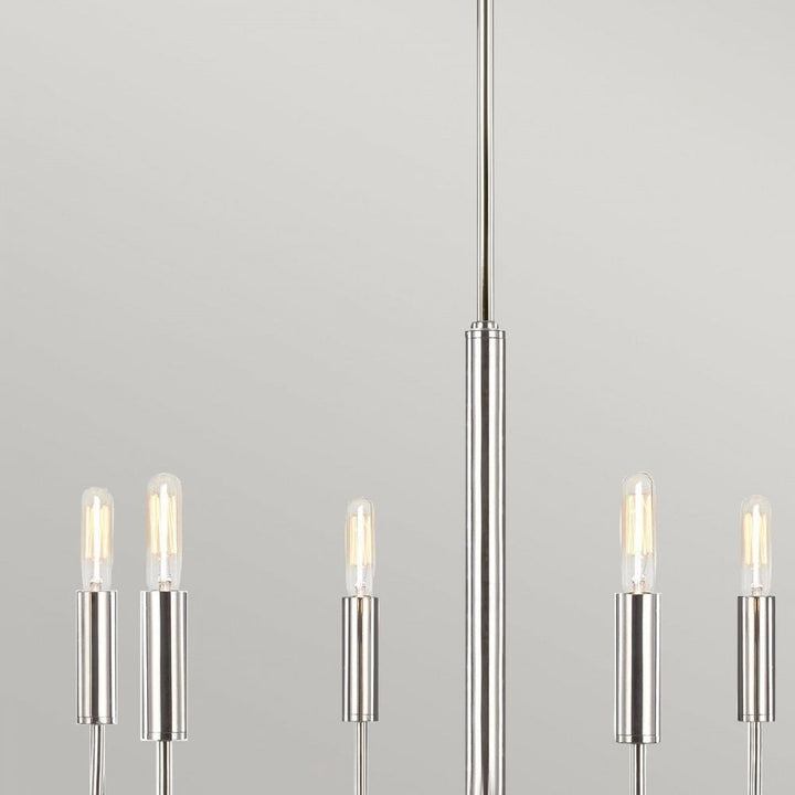 Feiss FE-BRIANNA6-PN Brianna 6 lt Chandelier Polished Nickel