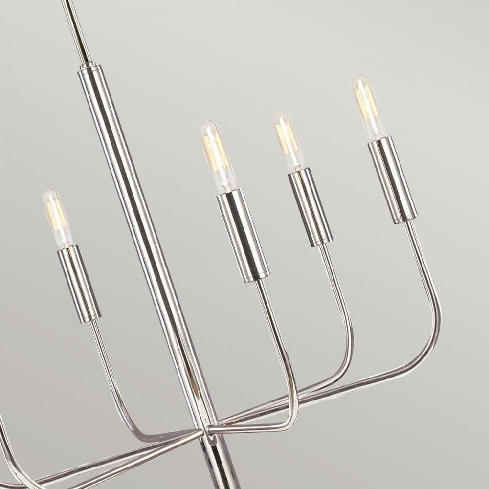 Feiss FE-BRIANNA6-PN Brianna 6 lt Chandelier Polished Nickel