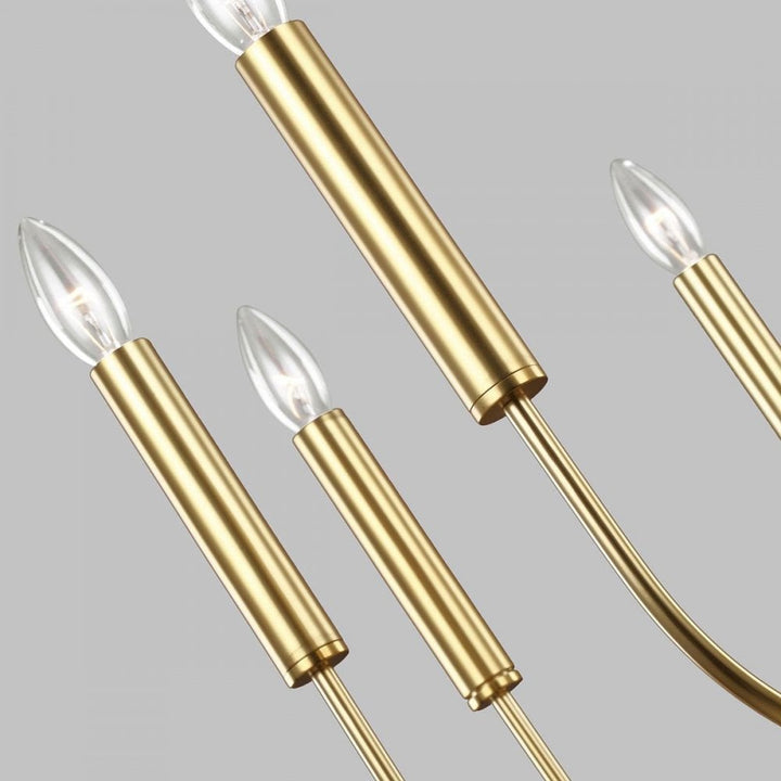 Feiss FE-BRIANNA9-BB Brianna 9 Light Chandelier Burnished Brass