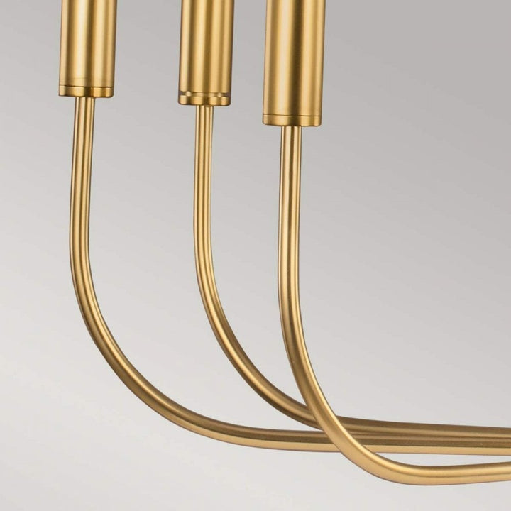 Feiss FE-BRIANNA9-BB Brianna 9 Light Chandelier Burnished Brass