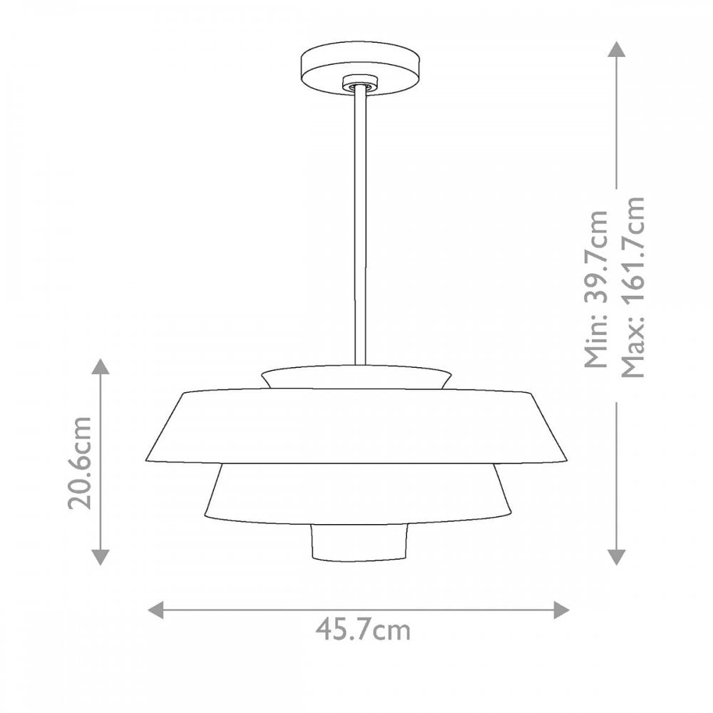 Feiss FE-BRISBIN-BB Brisbin 1 Light Pendant Burnished Brass