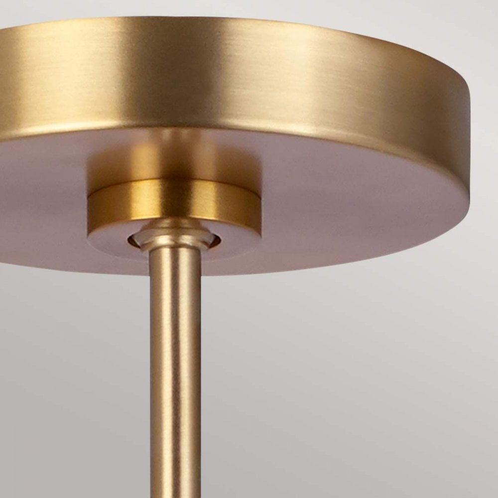 Feiss FE-BRISBIN-BB Brisbin 1 Light Pendant Burnished Brass