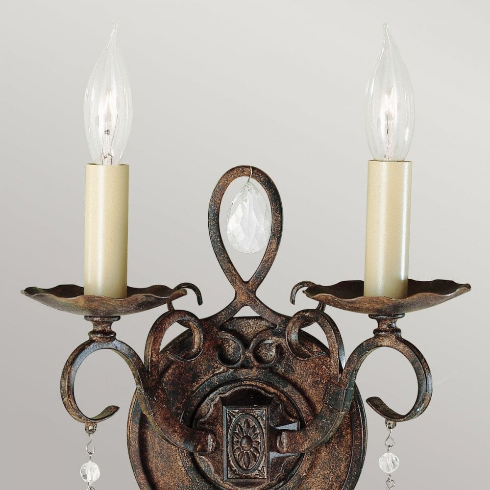 Feiss FE-CHATEAU2 Chateau 2 Light Wall Light Mocha Bronze