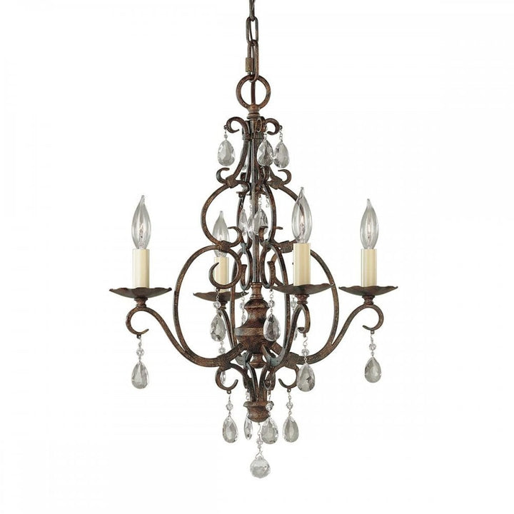 Feiss FE-CHATEAU4 Chateau 4 Light Chandelier Mocha Bronze