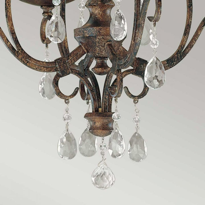 Feiss FE-CHATEAU4 Chateau 4 Light Chandelier Mocha Bronze