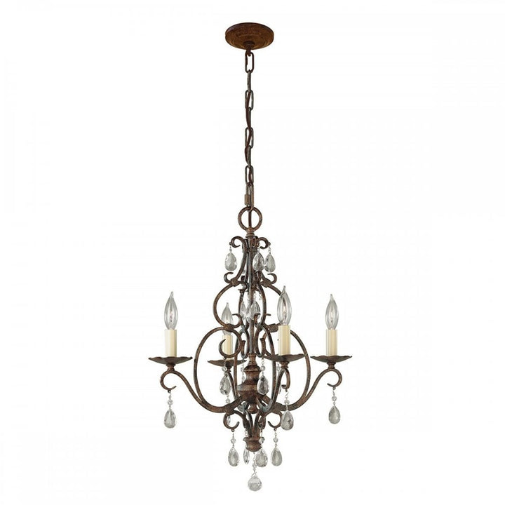 Feiss FE-CHATEAU4 Chateau 4 Light Chandelier Mocha Bronze
