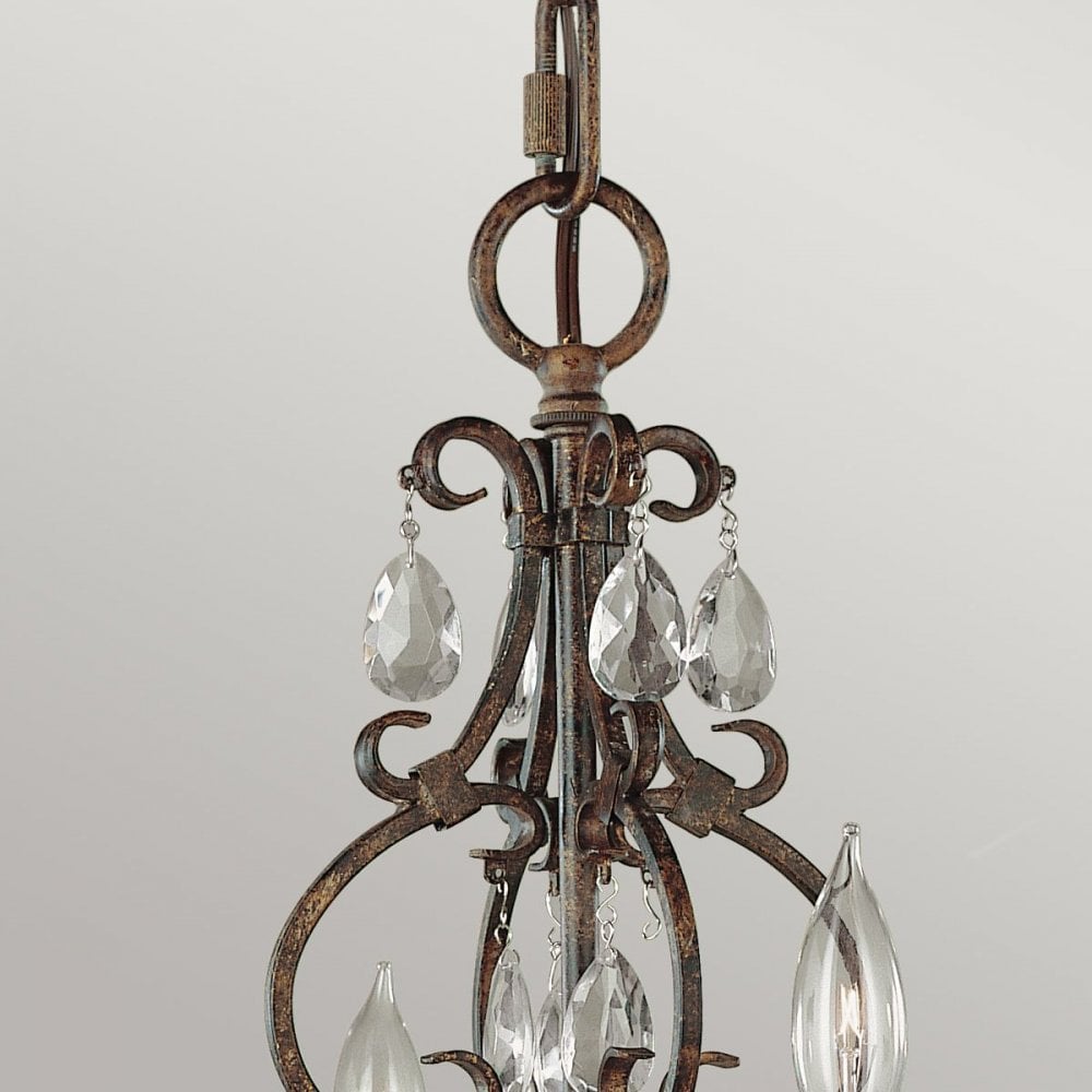 Feiss FE-CHATEAU4 Chateau 4 Light Chandelier Mocha Bronze