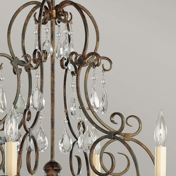 Feiss FE-CHATEAU6 Chateau 6 Light Chandelier Mocha Bronze